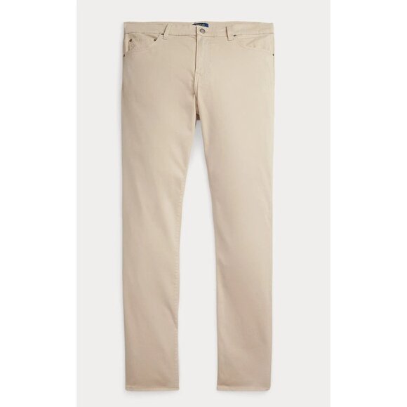 Polo Ralph Lauren Varick Slim Straight Chino Pants 40x32 Stone Khaki Stretch - Picture 10 of 10